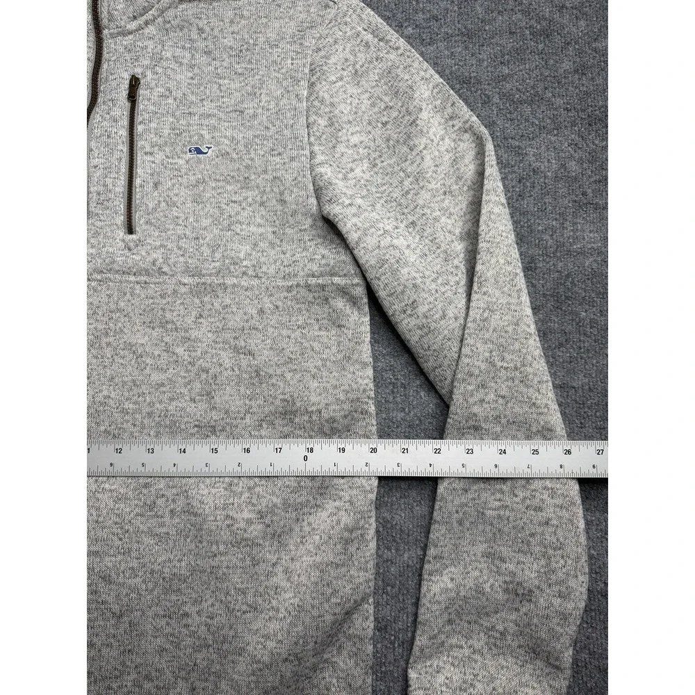 Vineyard Vines 1/4 Zip Pullover Sweater Mens Size Medium Gray